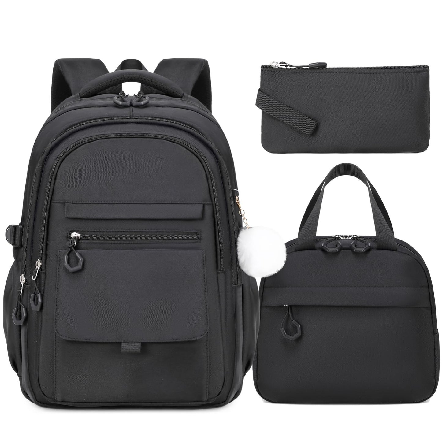 Girls Backpack Set with Lunch Box & Pencil Case   Stylish School Bag for Kids1