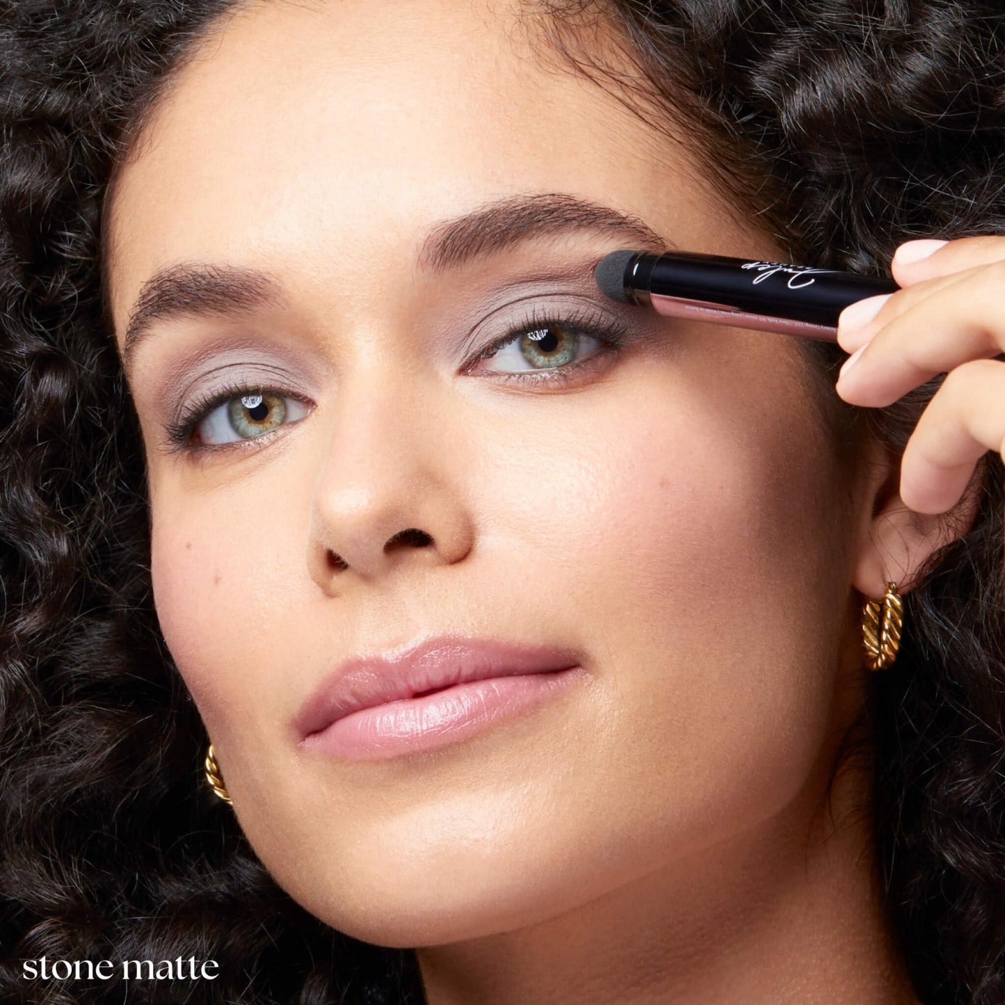 Crème-to-Powder Eyeshadow Stick - Stone Matte, Long-Lasting, Easy Application4