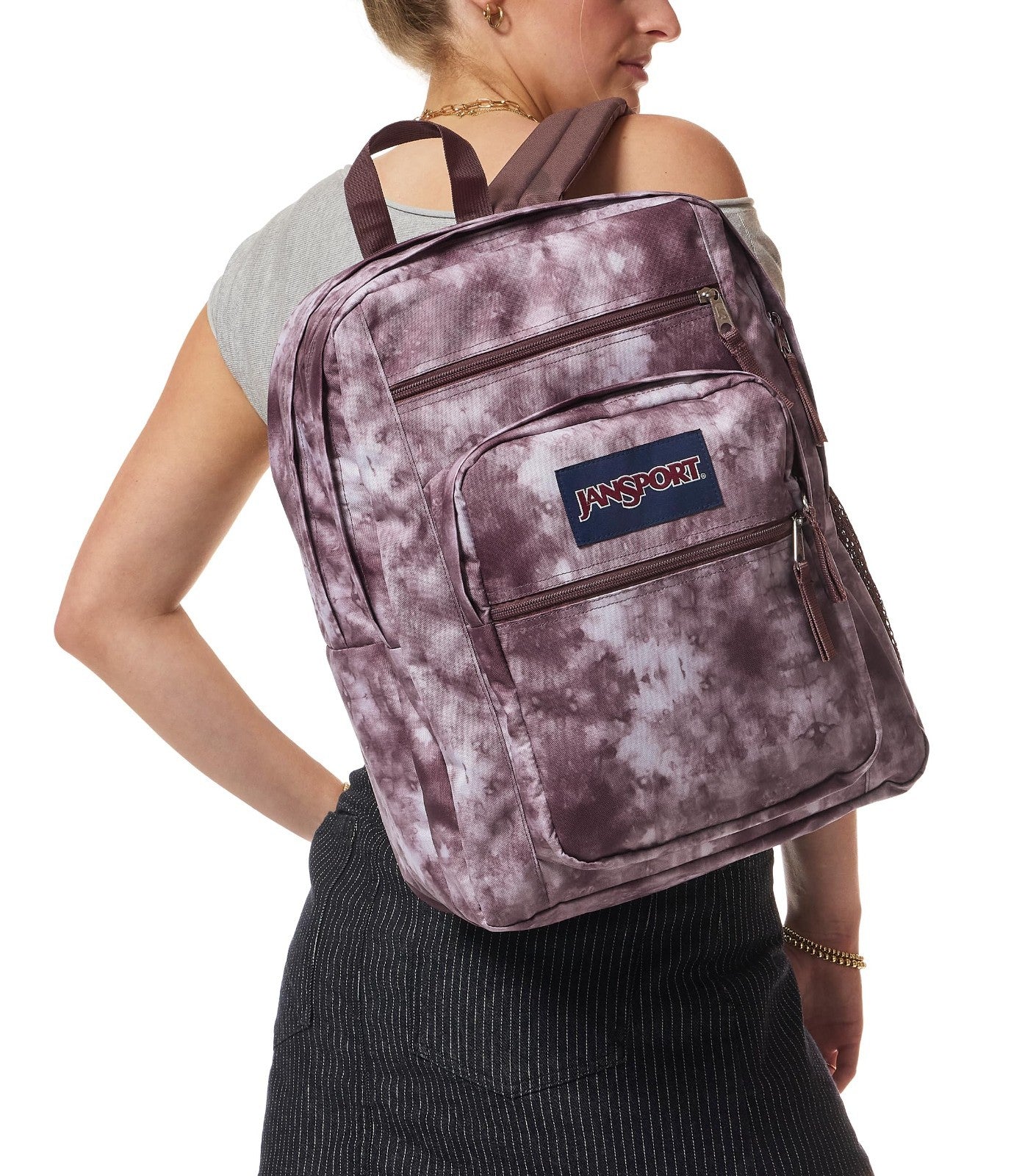 Ergonomic Laptop Backpack with 2 Compartments, 15” Sleeve, Haul Handle   Ice Dye6