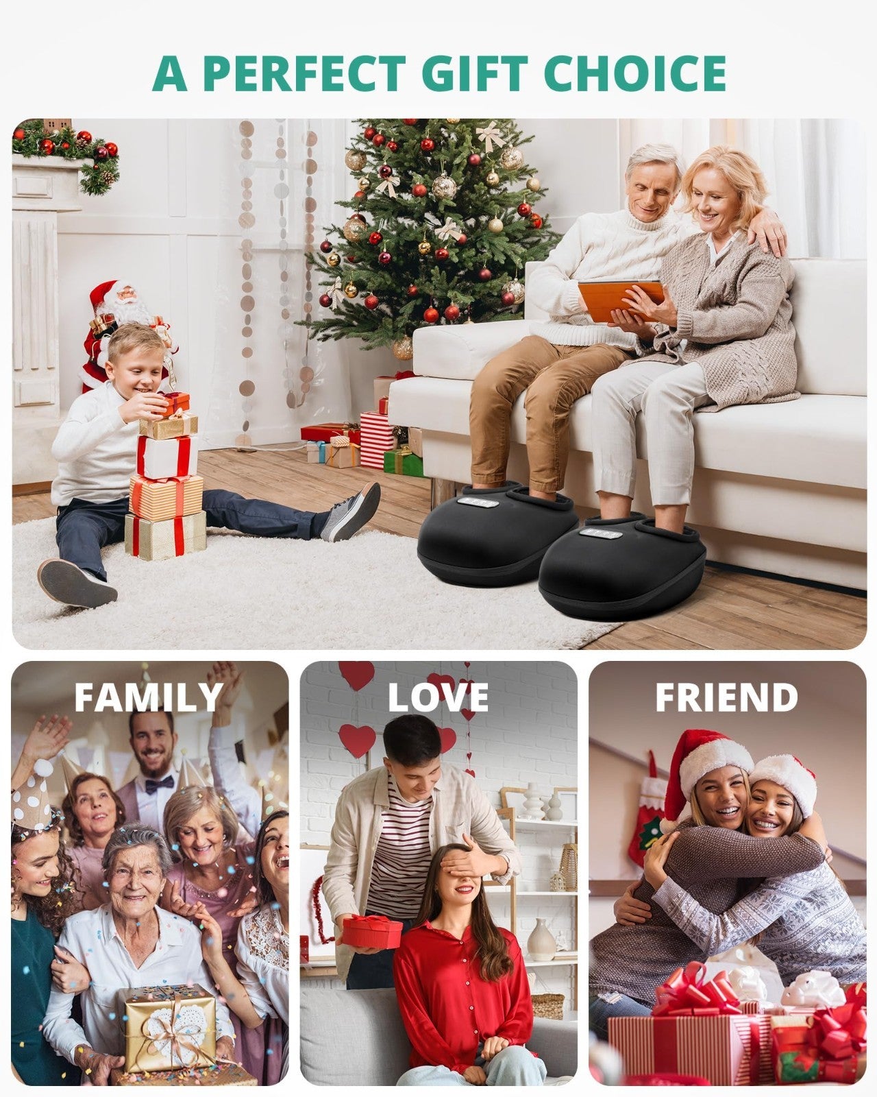 Shiatsu Foot Massager with Heat & Air Pressure - Pain Relief for Plantar Fasciit7
