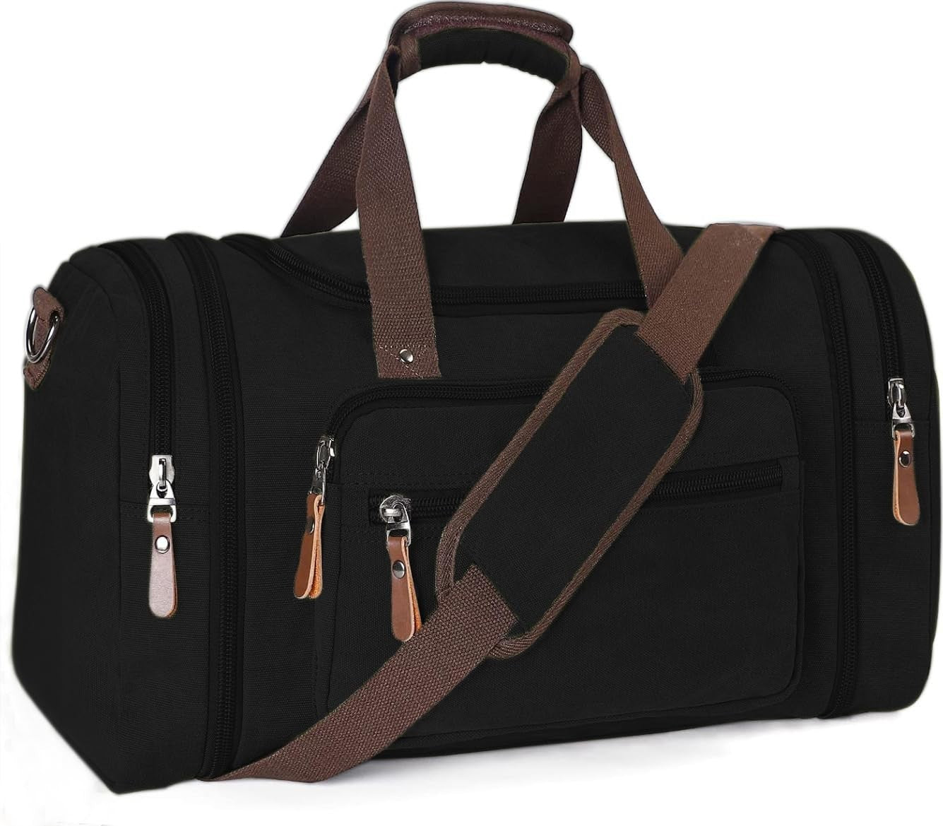 Large Canvas Duffle Bag - Outdoor Shoulder Tote, Overnight Travel Luggage, Weeke1