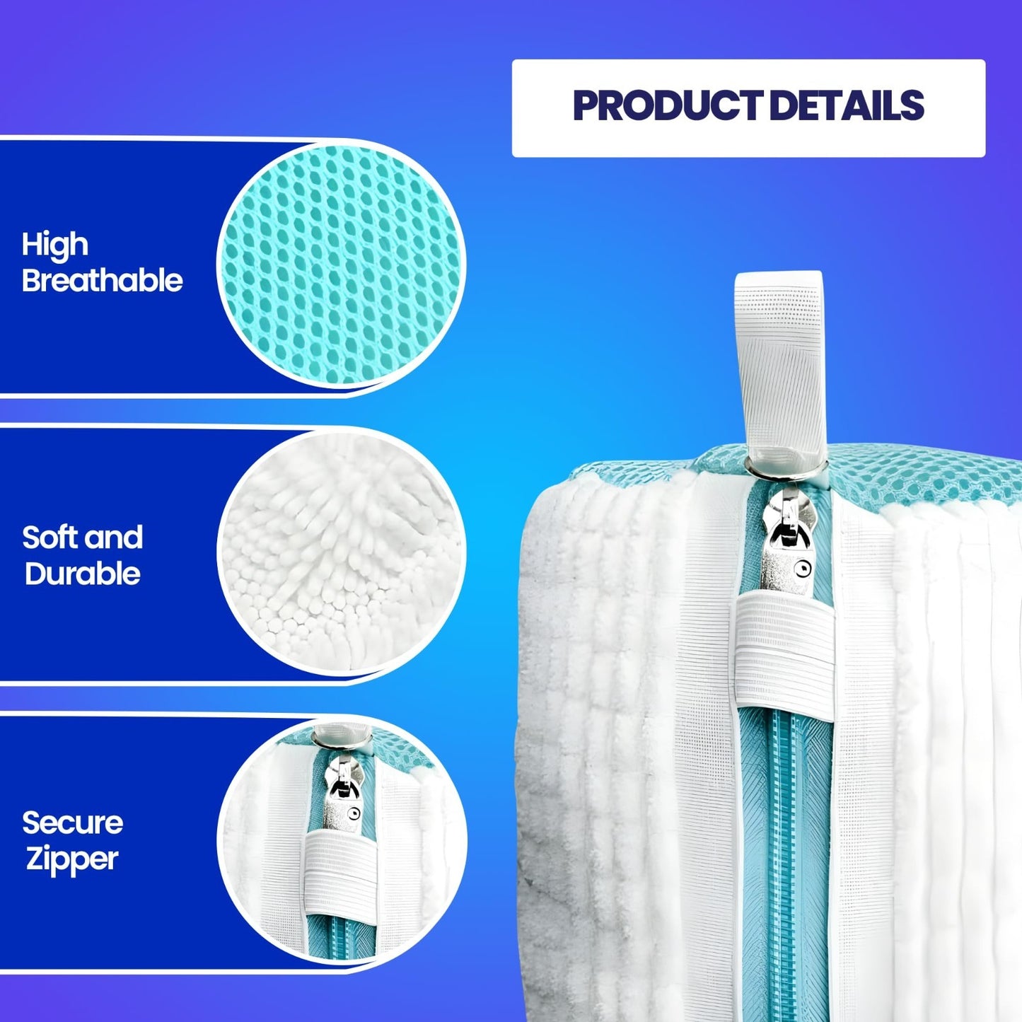 Shoe Washing Machine Bag for Sneakers - 360° Microfiber Laundry Protector, 2-Pac2