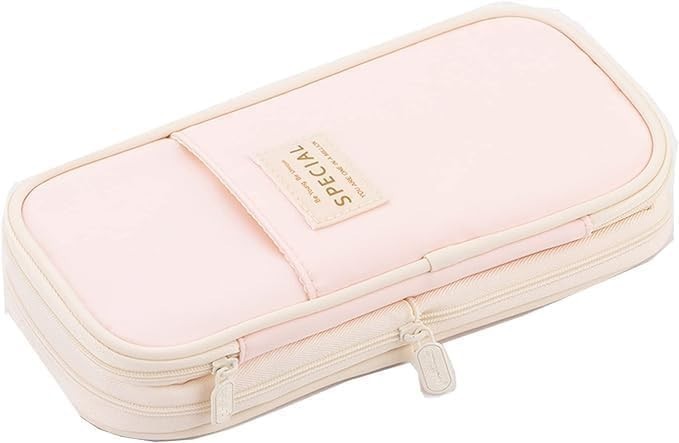 Large Storage Pencil Case Organizer   Zippered Pen Bag for Office & Travel, Big3