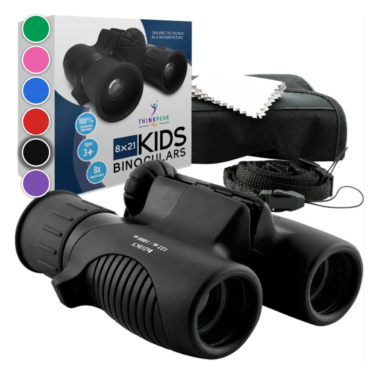 Compact Black Binoculars for Kids 3 12   STEM Outdoor Adventure Toy, Bird Watchi1