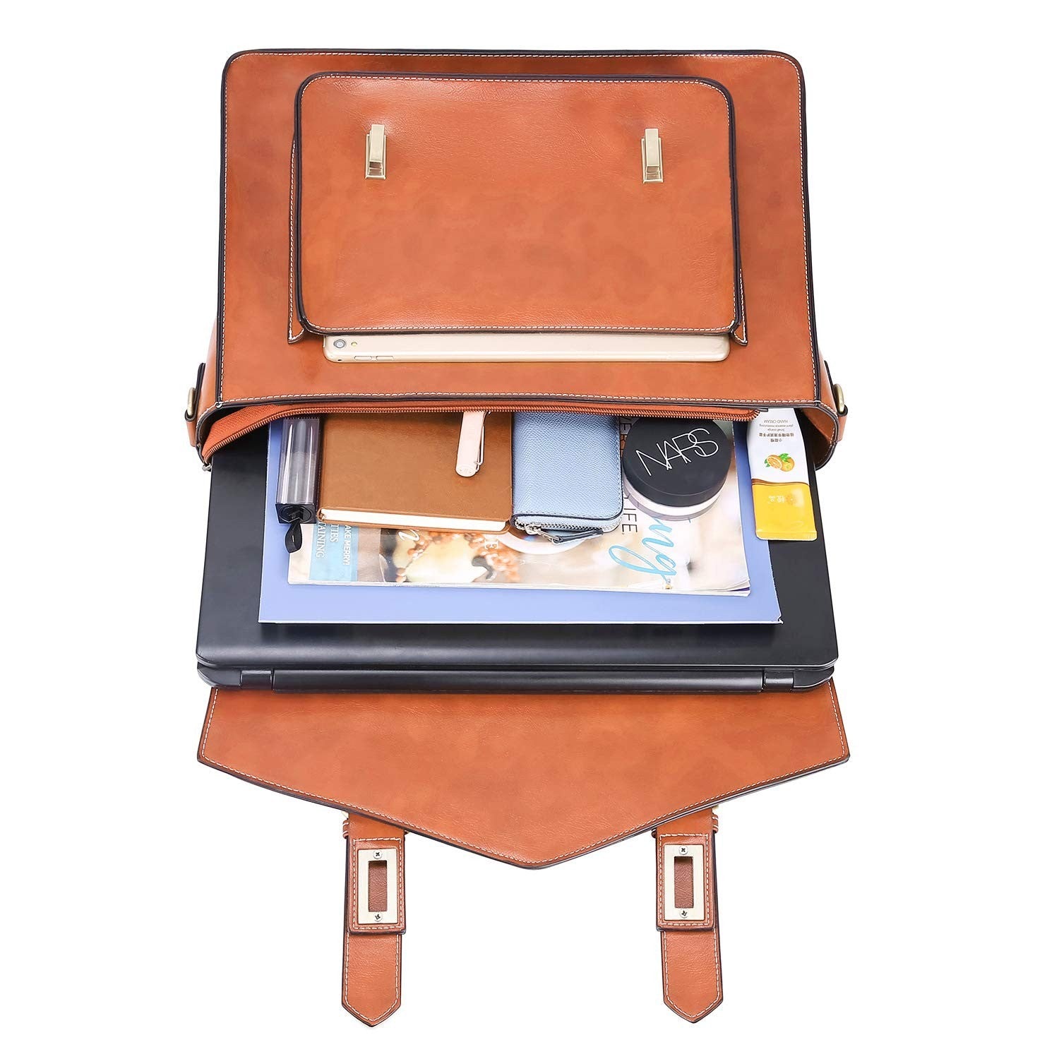 Stylish Vegan Leather Laptop Backpack & Briefcase for Women - Fits 15.6" Laptops7