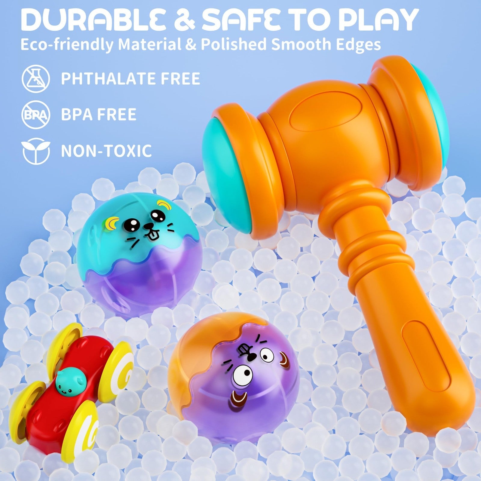 2 in 1 Ball Drop & Car Ramp Race Track Toy for Toddlers 1 5 | STEM Learning, Sen5