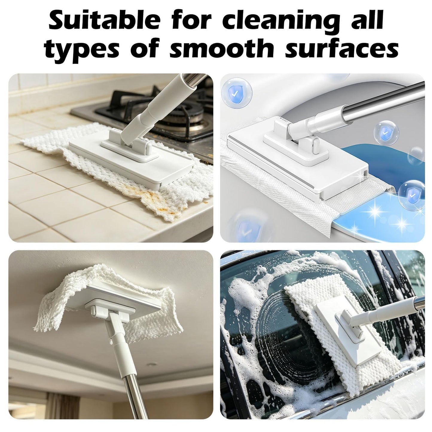 Mini Mop with Snap Grip & Zero Touch Clamp - Easy Clean Floor Mop, Lightweight6