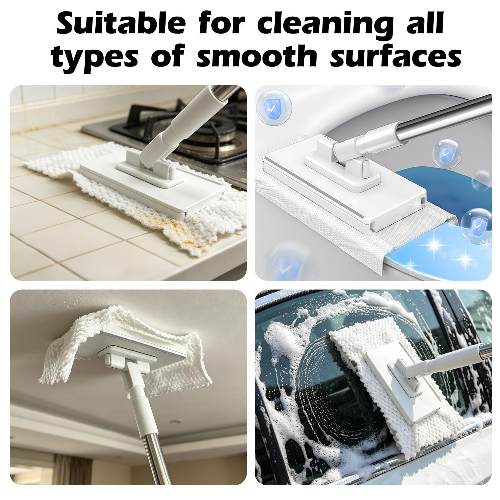 Mini Mop with Snap Grip & Zero Touch Clamp - Easy Clean Floor Mop, Lightweight6