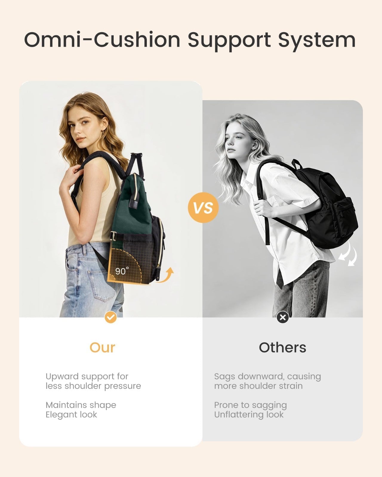 Quilted Laptop Backpack for Women   Stylish Work Bag, Teacher & Nurse Purse5