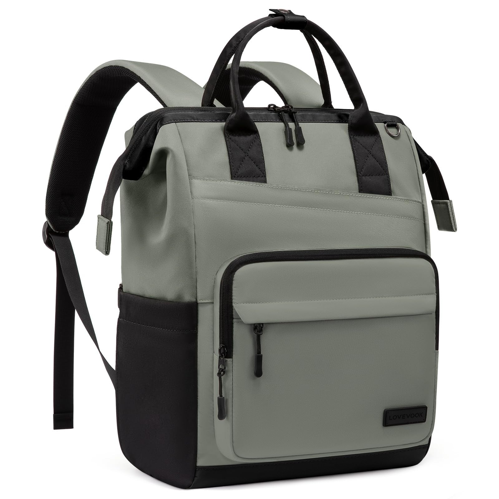 Stylish 15.6" Laptop Backpack for Women   Water Resistant Travel Bag, Large Capa1