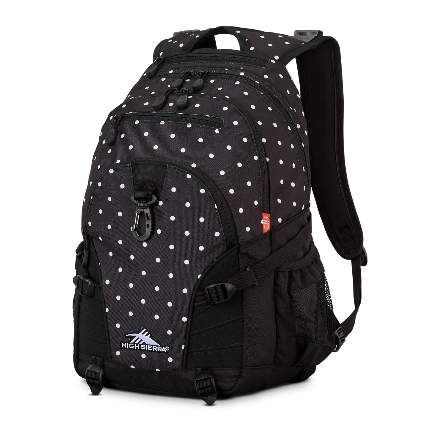 Versatile Polka Dots Backpack for Travel or Work, Tablet Sleeve, One Size1