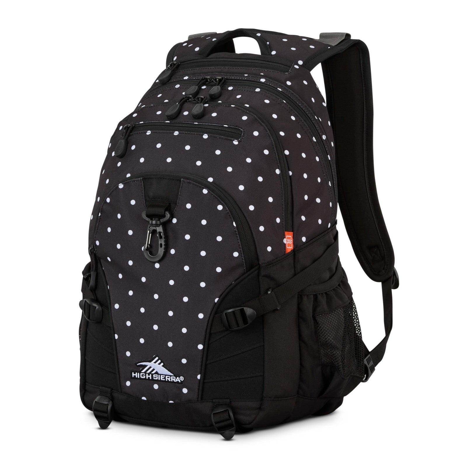 Versatile Polka Dots Backpack for Travel or Work, Tablet Sleeve, One Size1