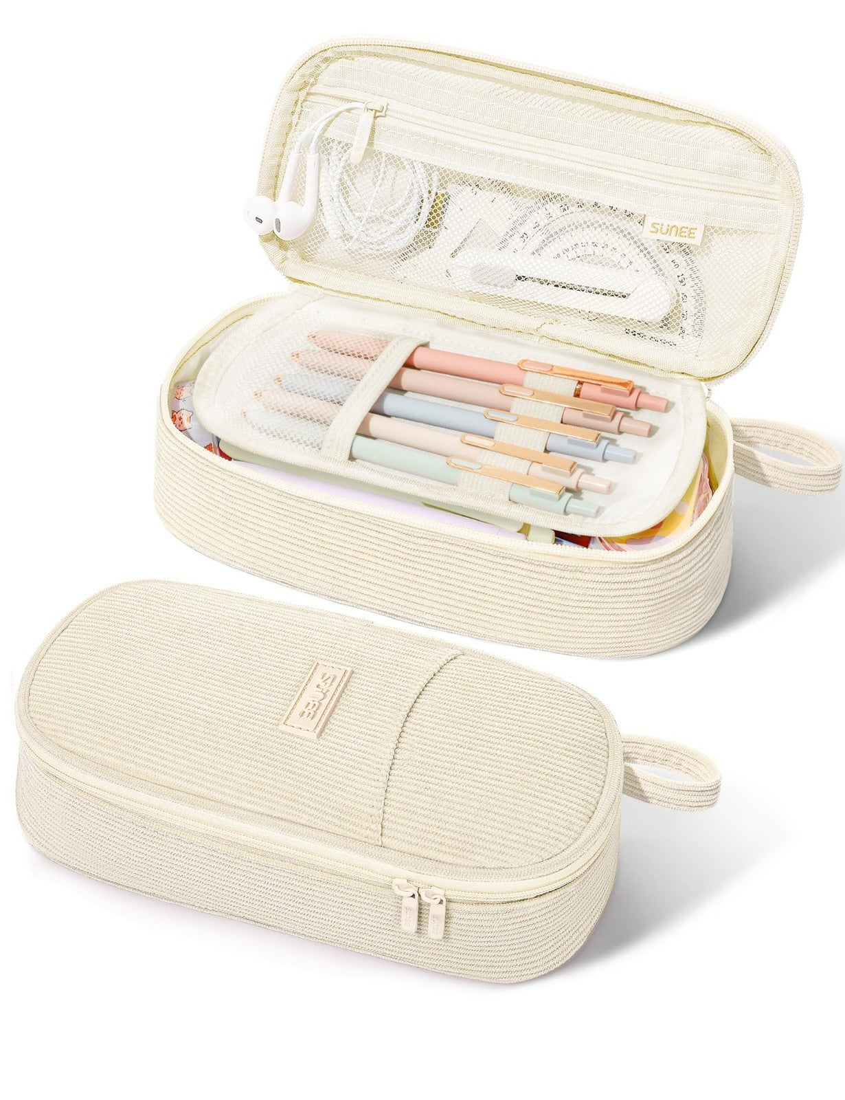 Cute Large Pencil Case Pouch   Aesthetic Zipper Bag, Kawaii Stationery Organizer1