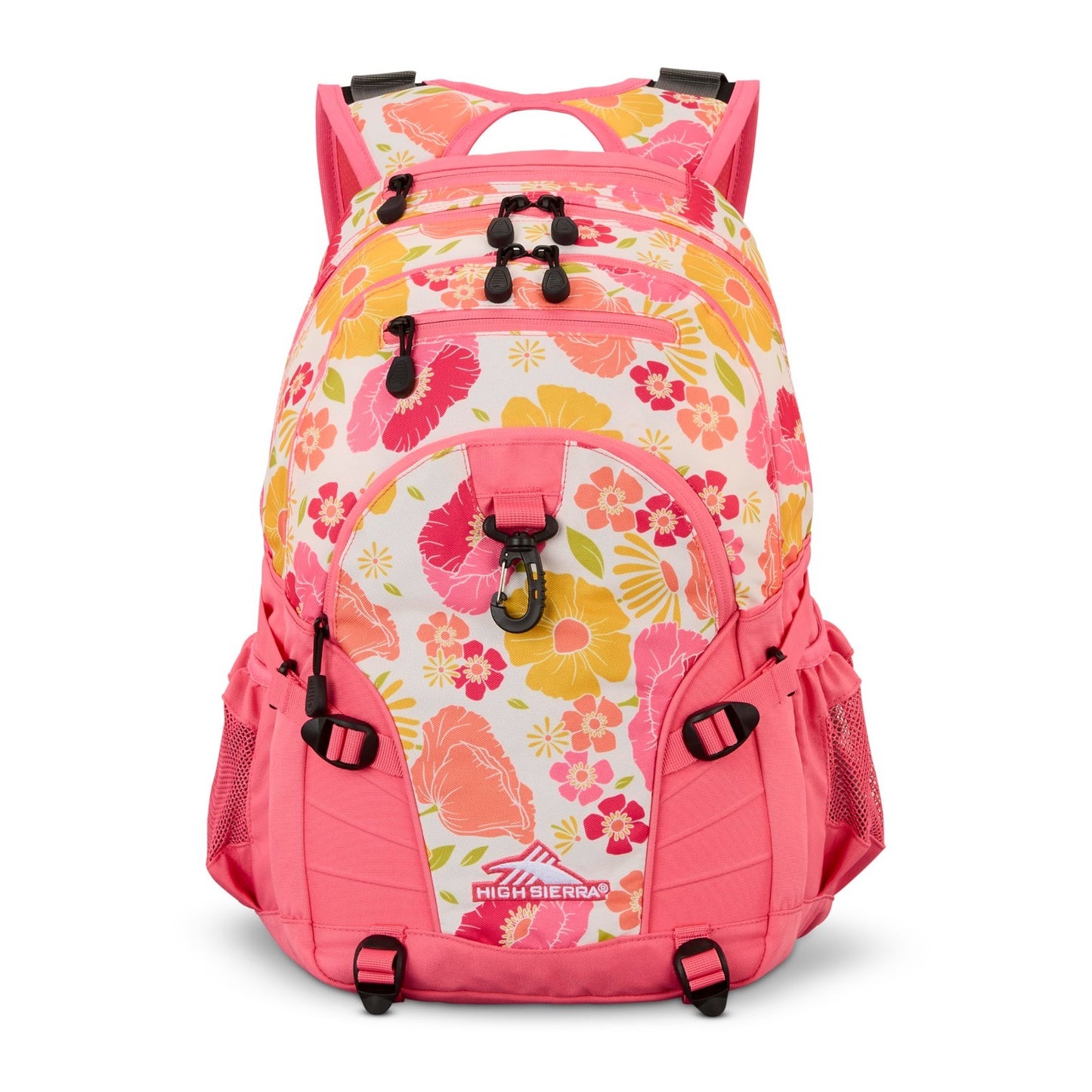 Versatile Travel & Work Backpack with Tablet Sleeve   Surf Floral/Pink Design2