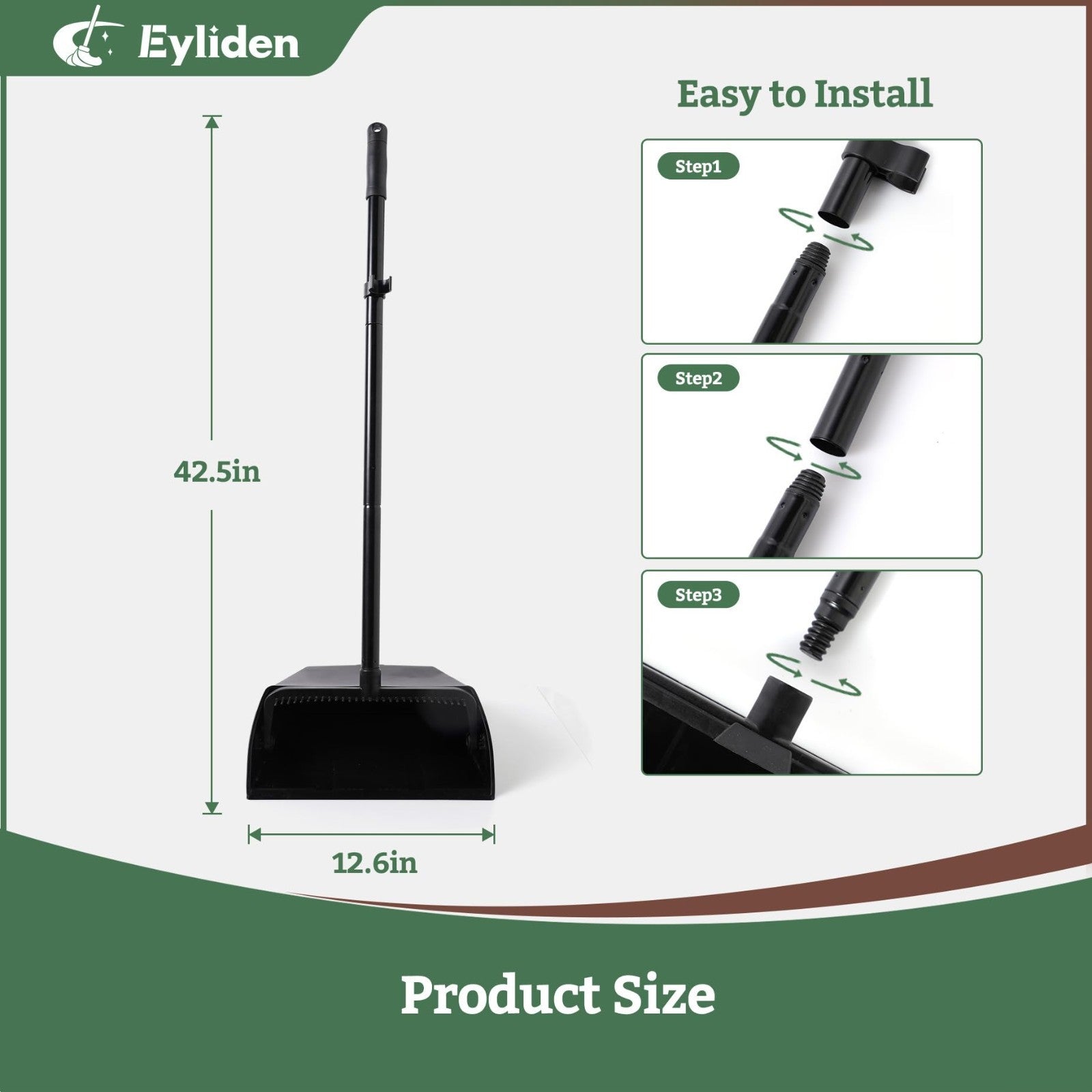 Large Heavy Duty Dustpan with Comb Teeth | Commercial Use for Home, Office, Gara2