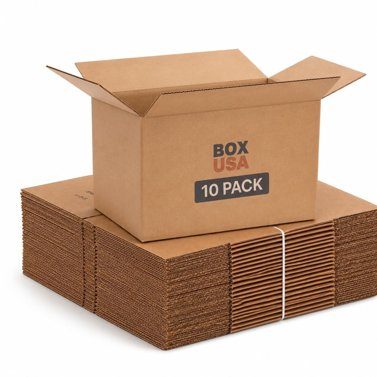 Large Corrugated Moving Boxes 10 Pack   22"x17"x12"   Heavy Duty Shipping & Stor1