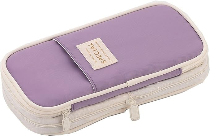 Large Storage Pencil Case Bag   Zipper Pouch Organizer for Office & Travel, Big3