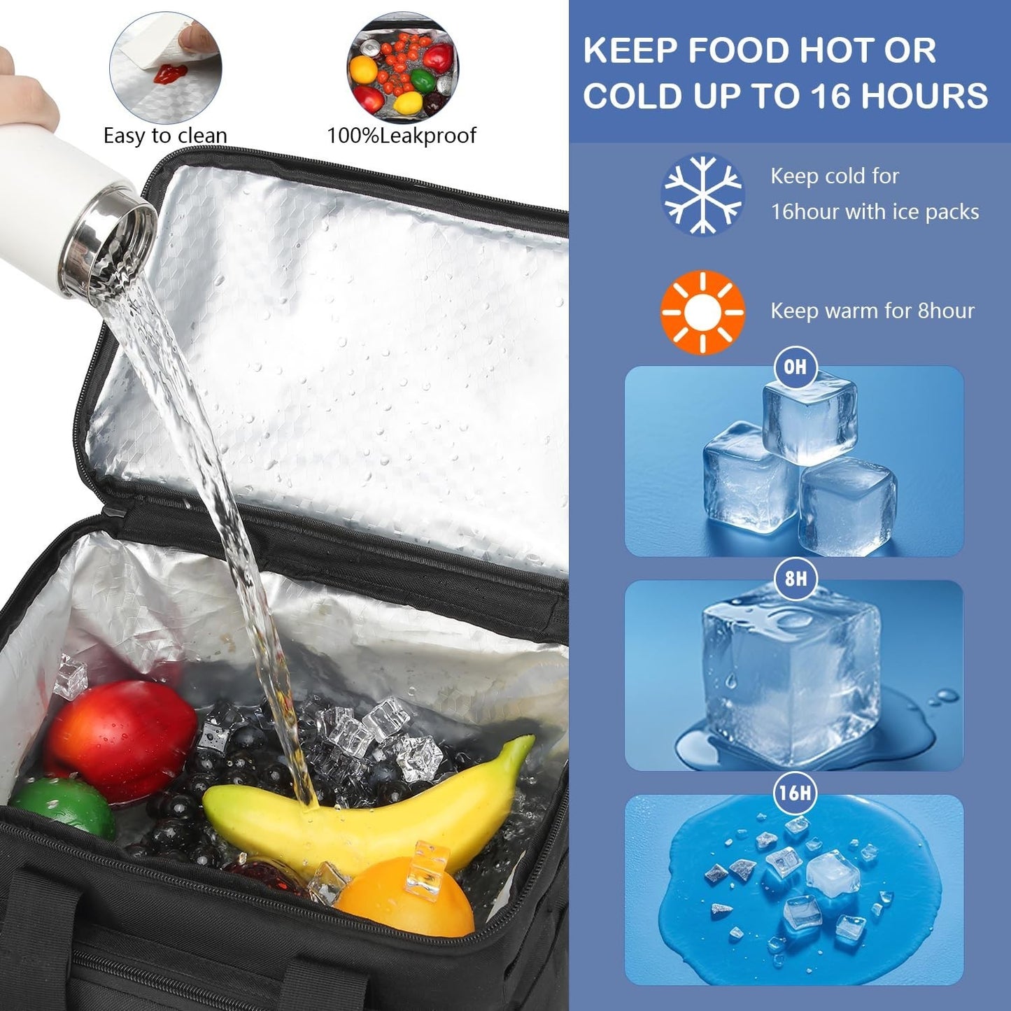 Tactical Insulated Backpack Cooler - 42 Can Leak Proof Soft Cooler for Camping,2