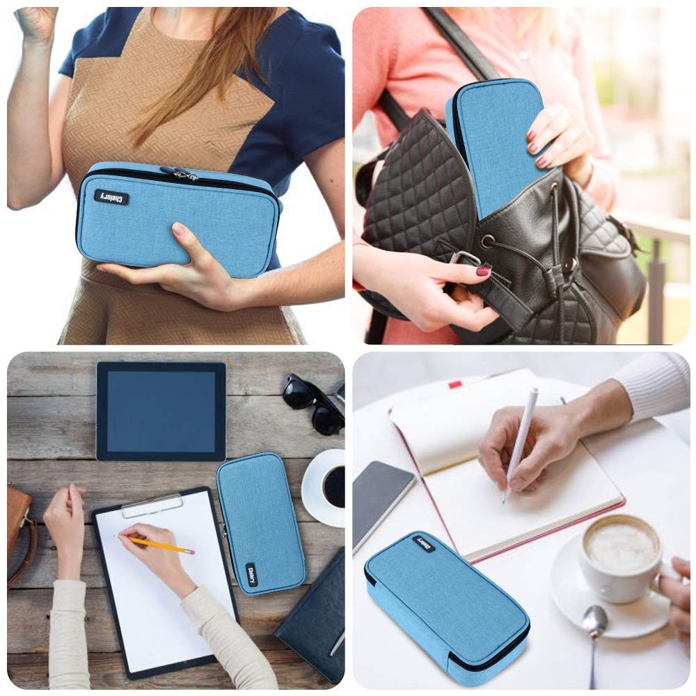 Large Capacity Pencil Case   Multi Functional Storage Pouch for Pens, Markers &5