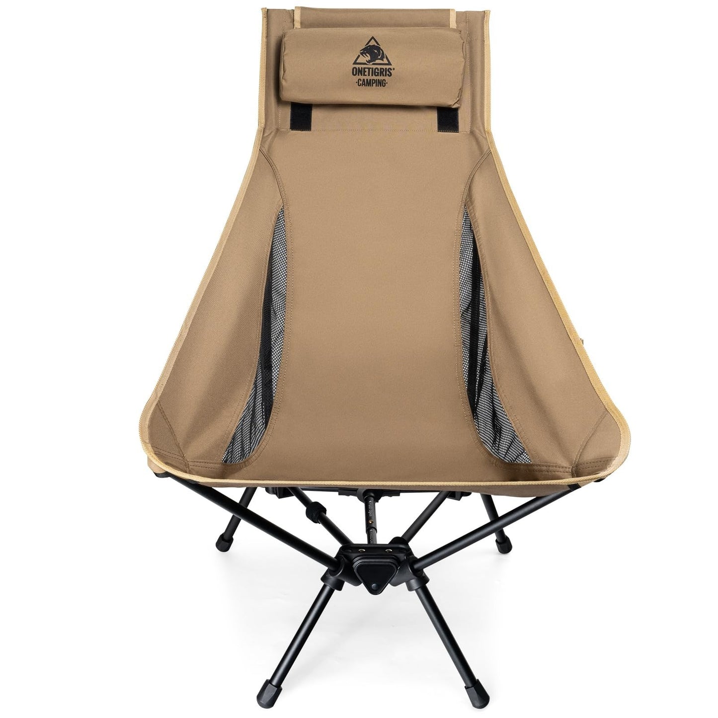 Comfortable High Back Folding Camping Chair with Pillow, Widened Seat Design8