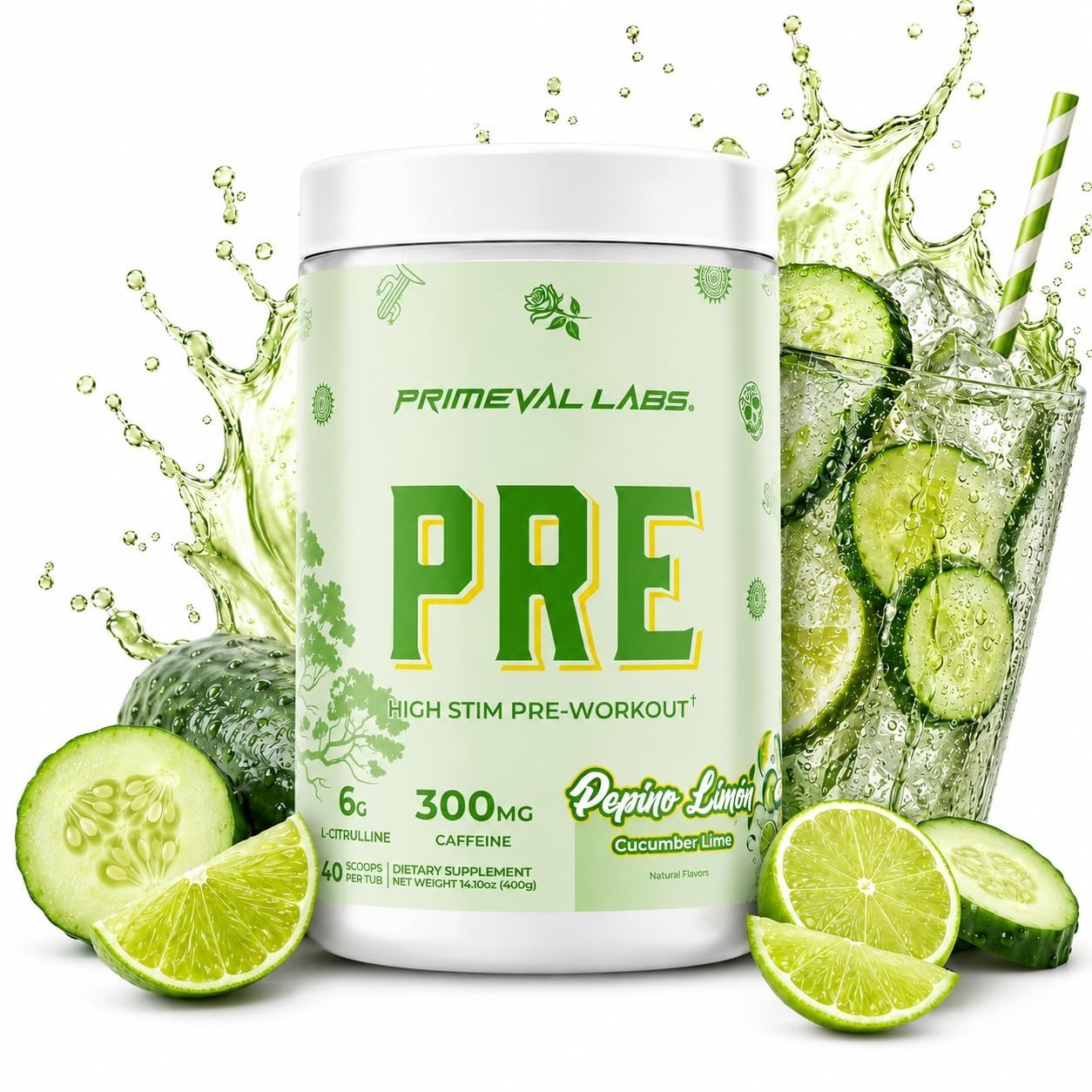 High-Stim Pre Workout Powder | Energy, Focus & Performance | 300mg Caffeine | 401