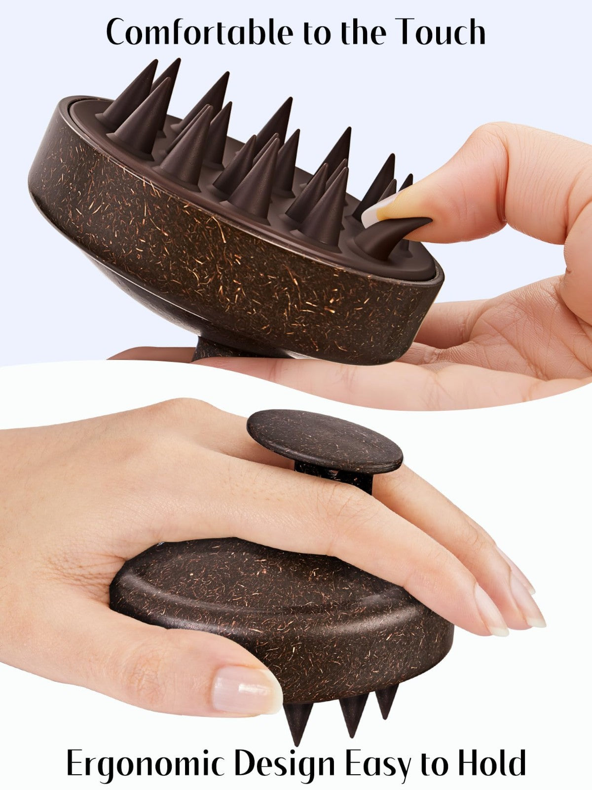 Scalp Massager Shampoo Brush   Soft Silicone Scrubber for Hair Growth, Dandruff4