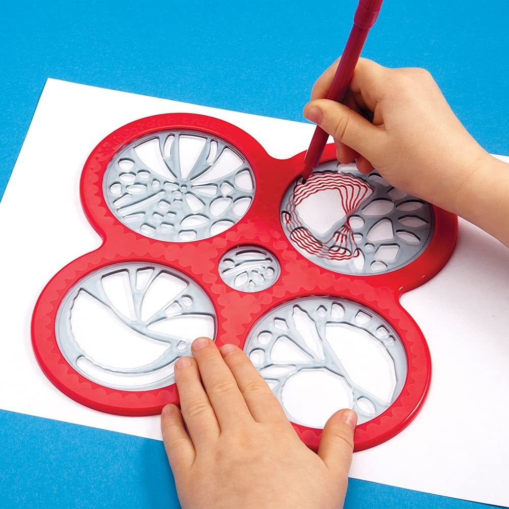 Spirograph Art Kit   Cyclex Set with Rotating Stencil Wheel for Endless Designs,2