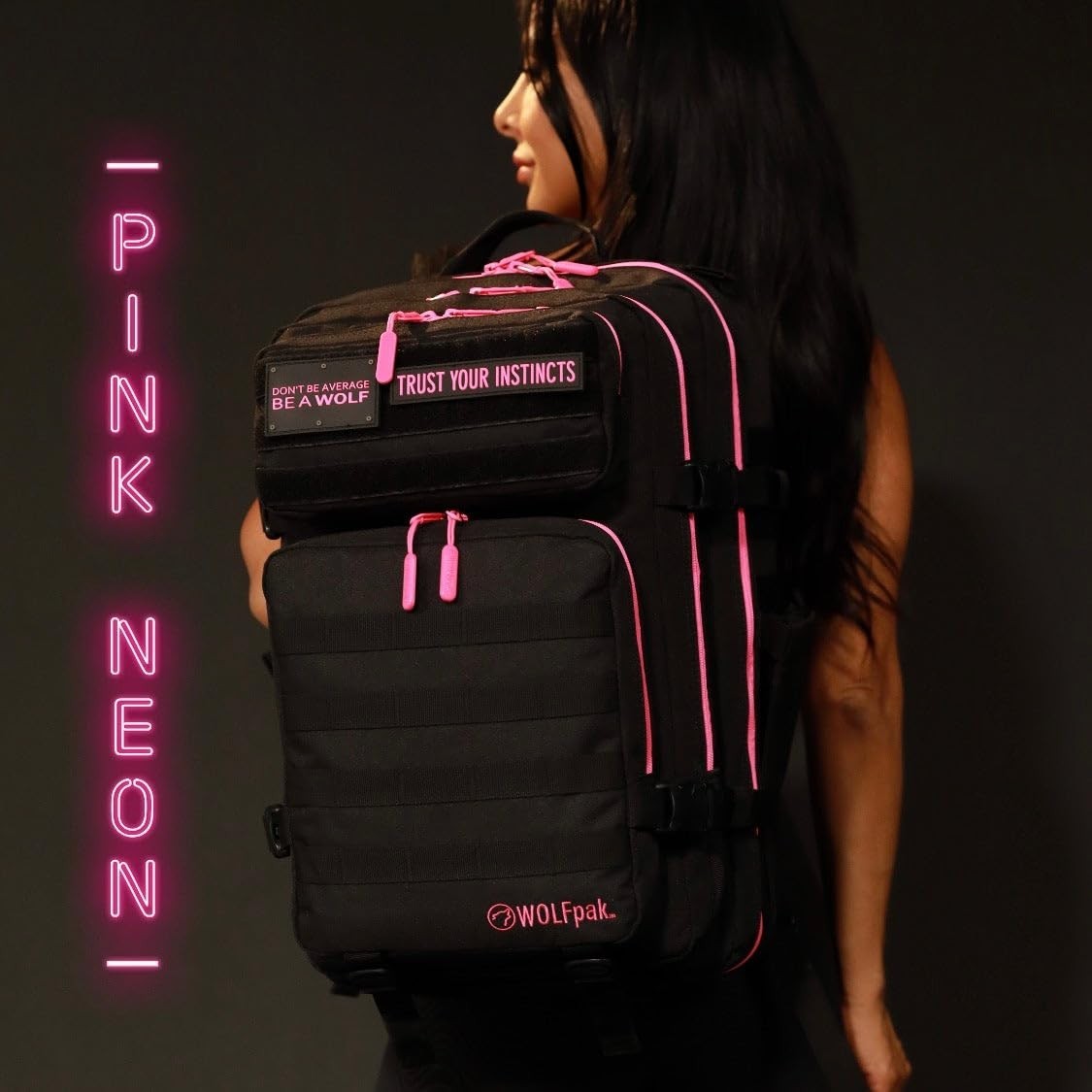 Durable 45L Waterproof Gym Backpack   MOLLE Webbing, Laptop Pocket, 1000D Oxford5