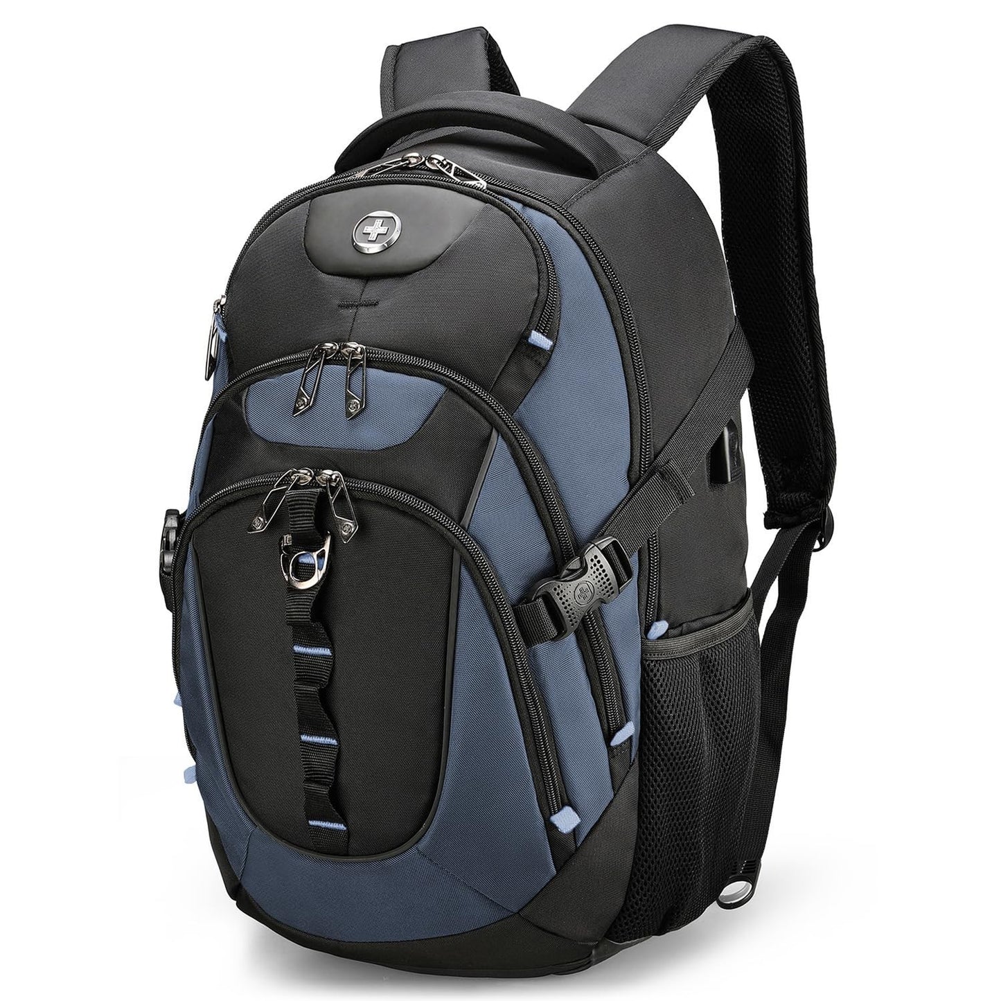 Stylish Travel Laptop Backpack with USB Charging, Fits 15.6" Computer, 31L, Haze1