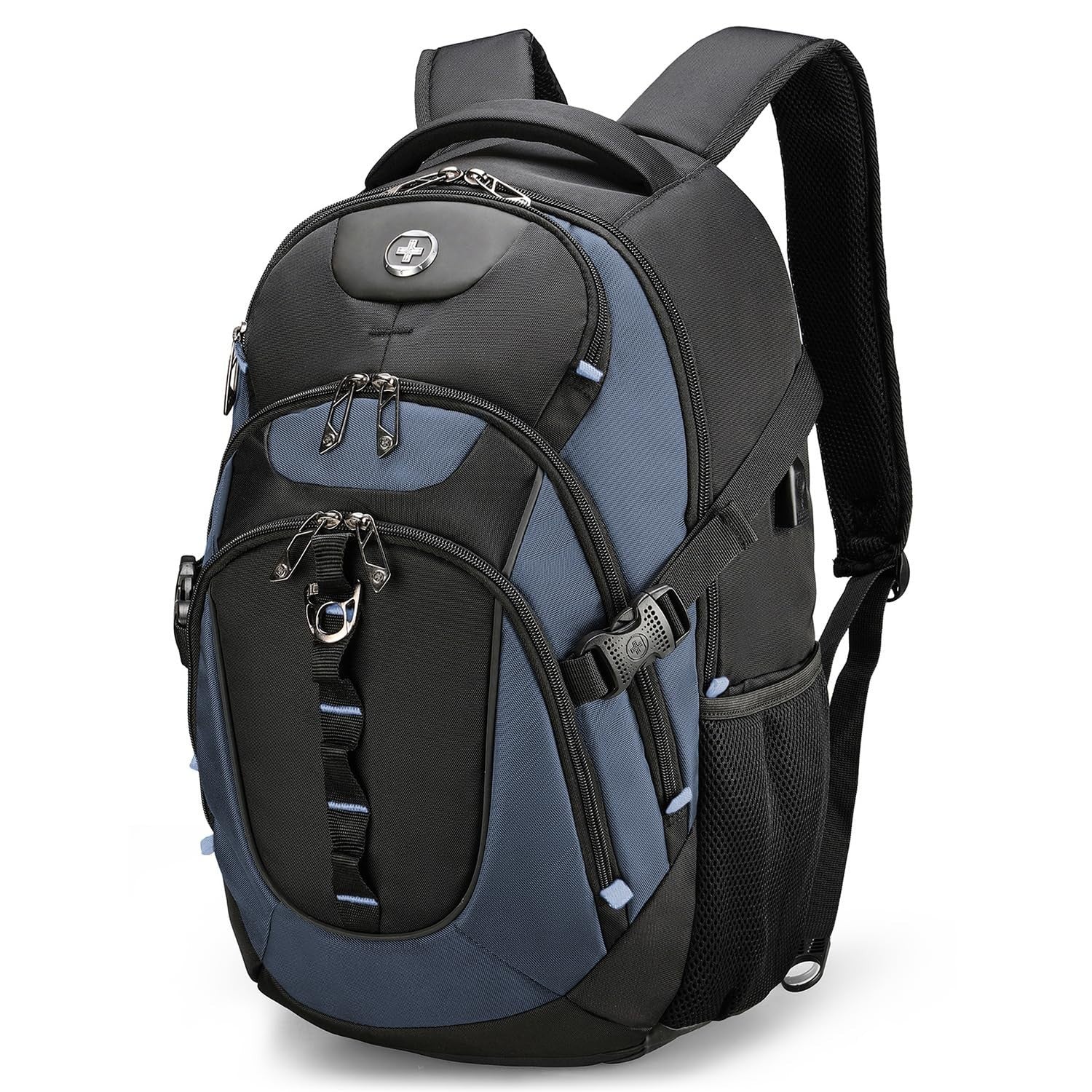 Stylish Travel Laptop Backpack with USB Charging, Fits 15.6" Computer, 31L, Haze1