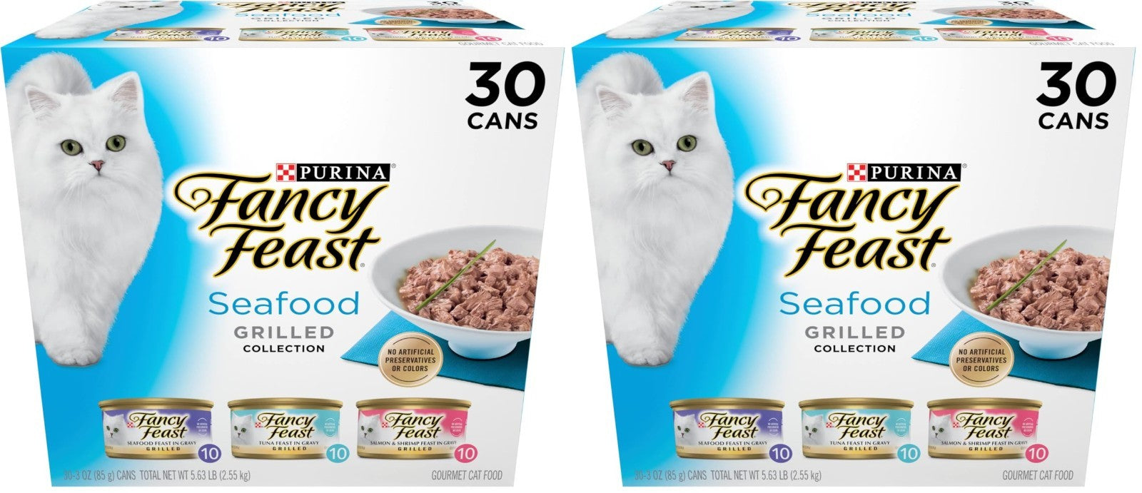 Gourmet Grilled Wet Cat Food Variety Pack   Seafood Collection, 3 oz Cans, 60 Pa1