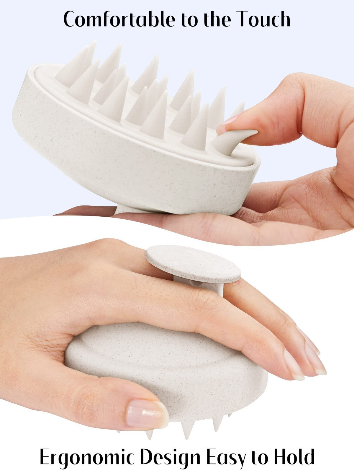 Scalp Massager Brush for Hair Growth, Soft Silicone Shampoo Scrubber, Dandruff R4
