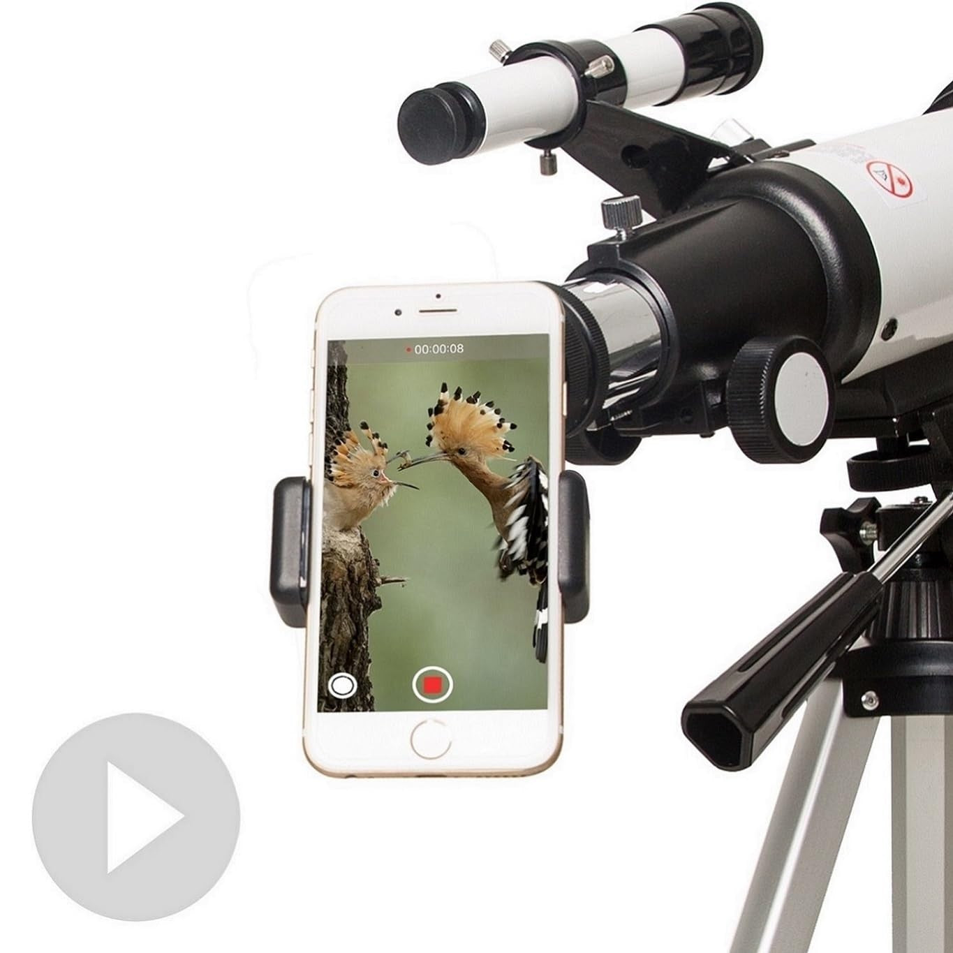 70mm Aperture 400mm Refracting Telescope for Kids & Beginners   Travel Kit, Phon7