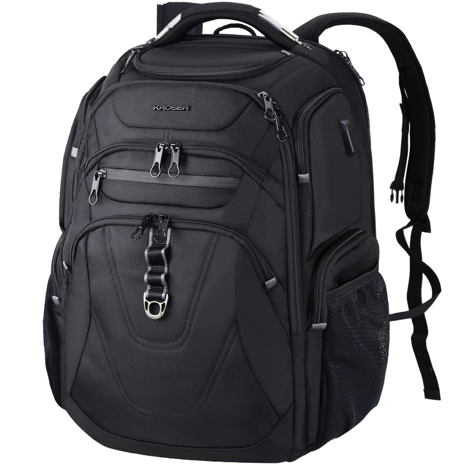 Water Repellent 18.4" Gaming Laptop Backpack, TSA Friendly College Daypack with1