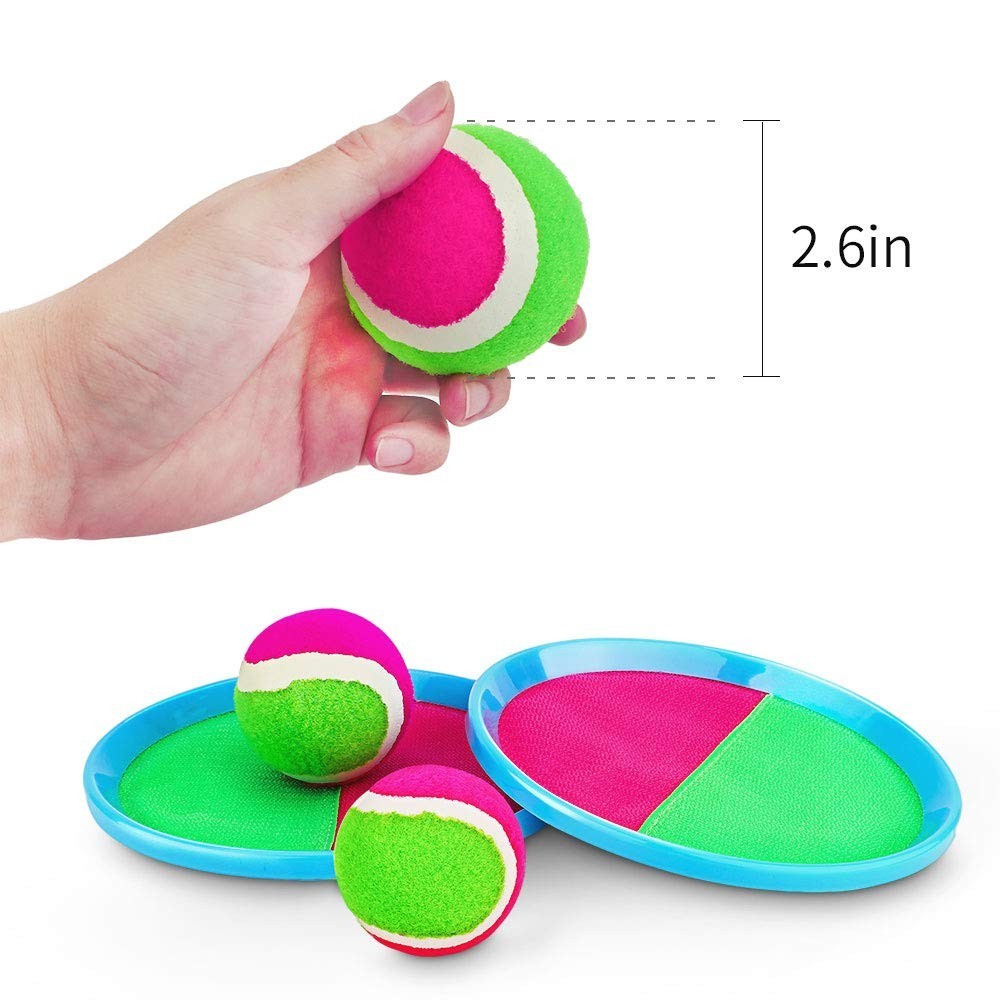 Sticky Balls Replacement Set   4 Pack, 2.6" Diameter, Ideal for Toss & Catch Gam3