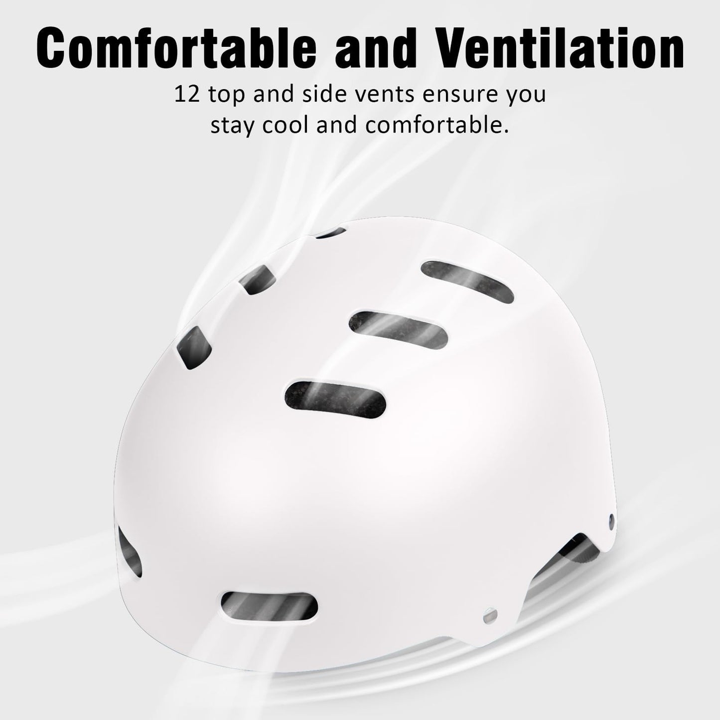 Multi-Sport Helmet for Skateboard, Bike, Scooter - Adjustable, Lightweight, Vent5