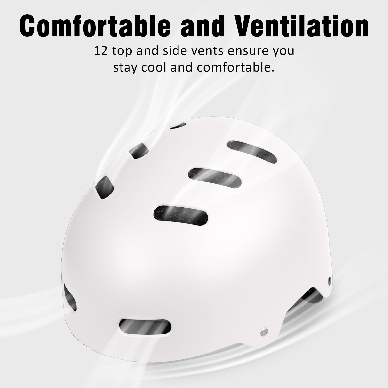 Multi-Sport Helmet for Skateboard, Bike, Scooter - Adjustable, Lightweight, Vent5