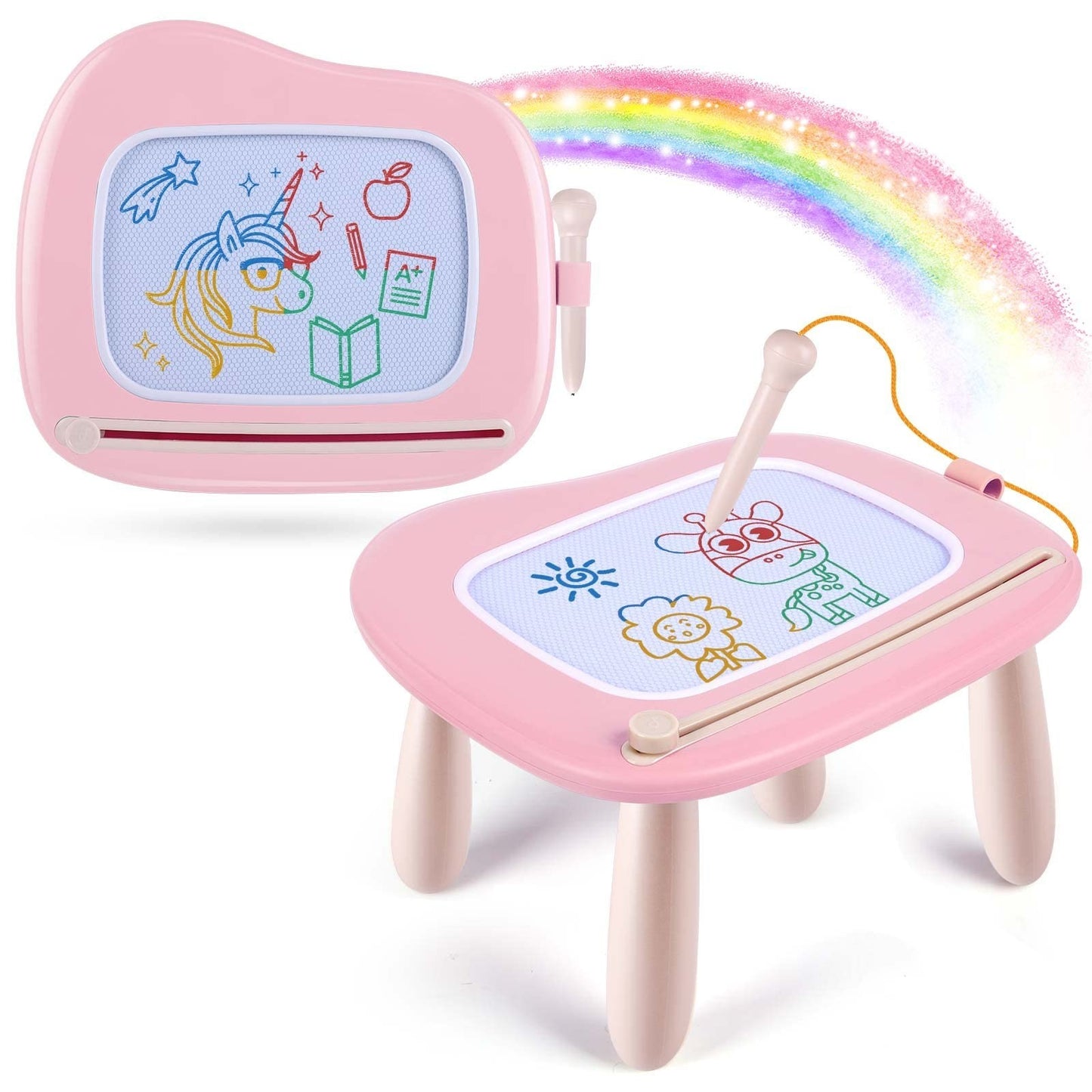Magnetic Drawing Board for Kids - Portable Doodle Pad, Educational Toy for Ages1