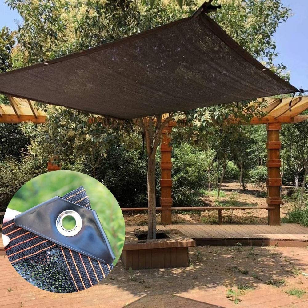 70% Black Shade Cloth 20x20 FT Durable Mesh Tarp with Grommets for Garden, Green6
