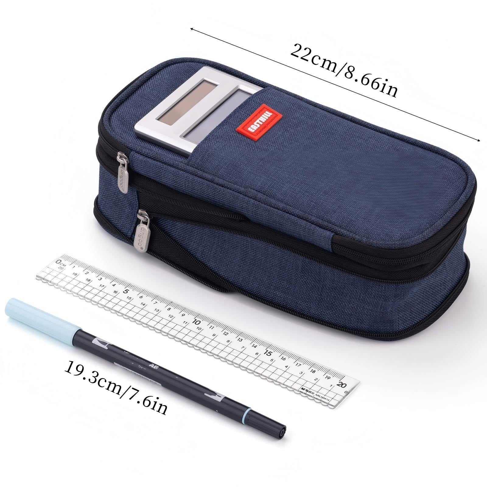 Large Capacity Pencil Case, Big Pencil Pouch, Stationery Pen Bag for Teens   Dee3