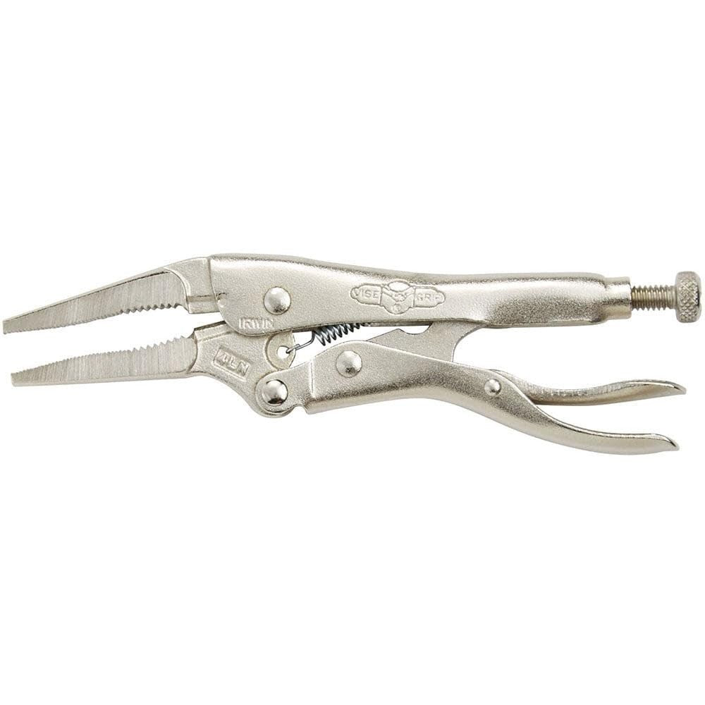 Locking Pliers Long Nose 4-Inch (100mm) - Heavy Duty Grip Tool for Precision Wor1