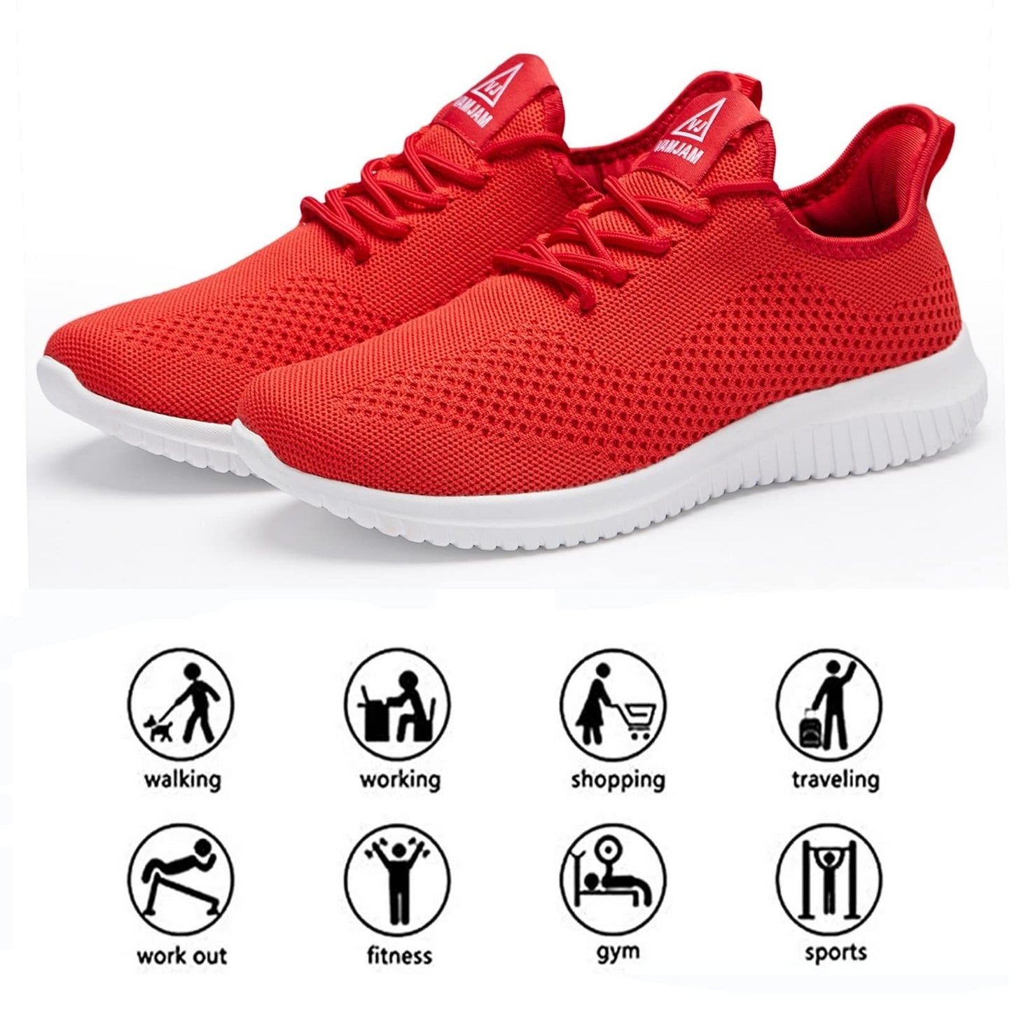 Ultra Lightweight Men's Running Shoes - Breathable Non-Slip Athletic Sneakers, C3