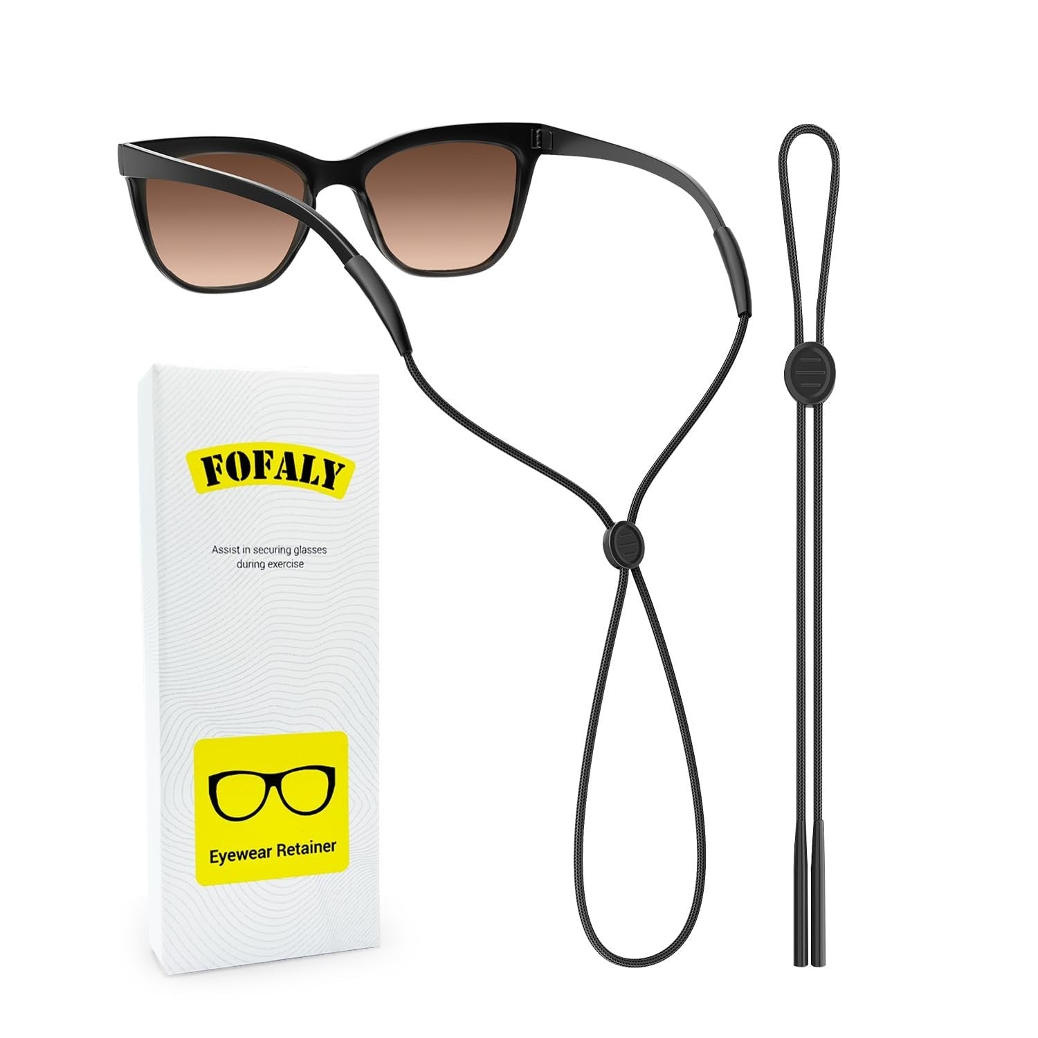 Adjustable Eyewear Strap, Anti-Slip Sunglasses Holder, Glasses Chain for Sports,1