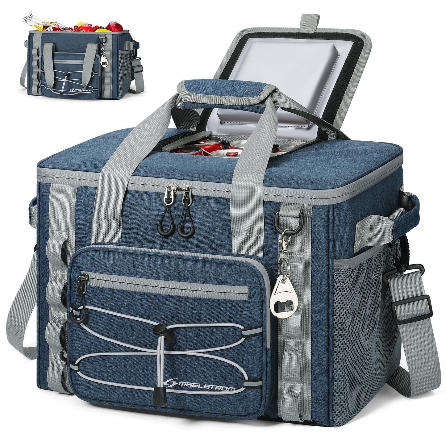 Insulated Soft Cooler Bag - 30/40 Can, Leakproof, 24h Cold, Lightweight, Multi-P1