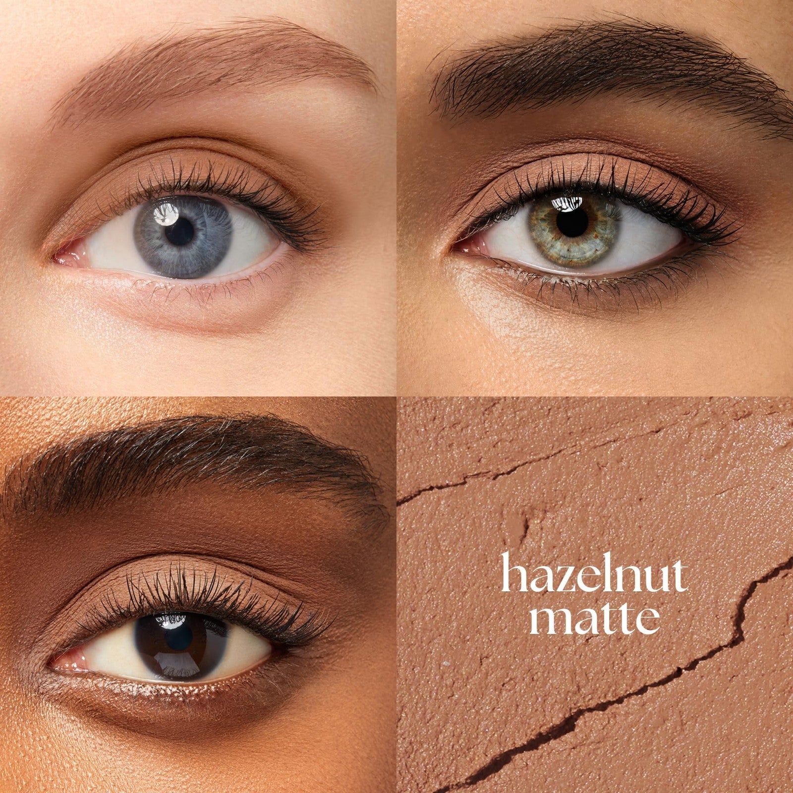 Crème-to-Powder Eyeshadow Stick - Hazelnut Matte, Long-lasting, Easy Application2