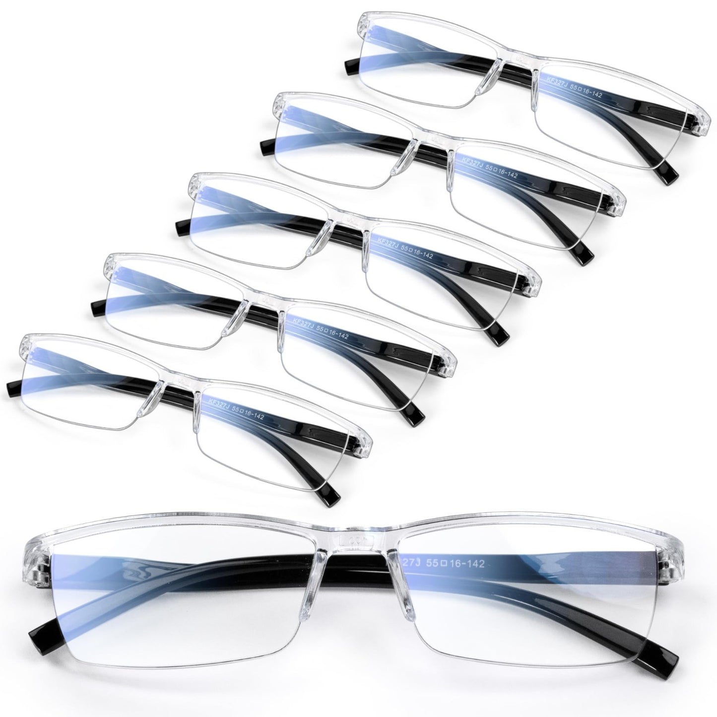 Durable Blue Light Filtering Reading Glasses for Men - Comfortable TR90 Frames1