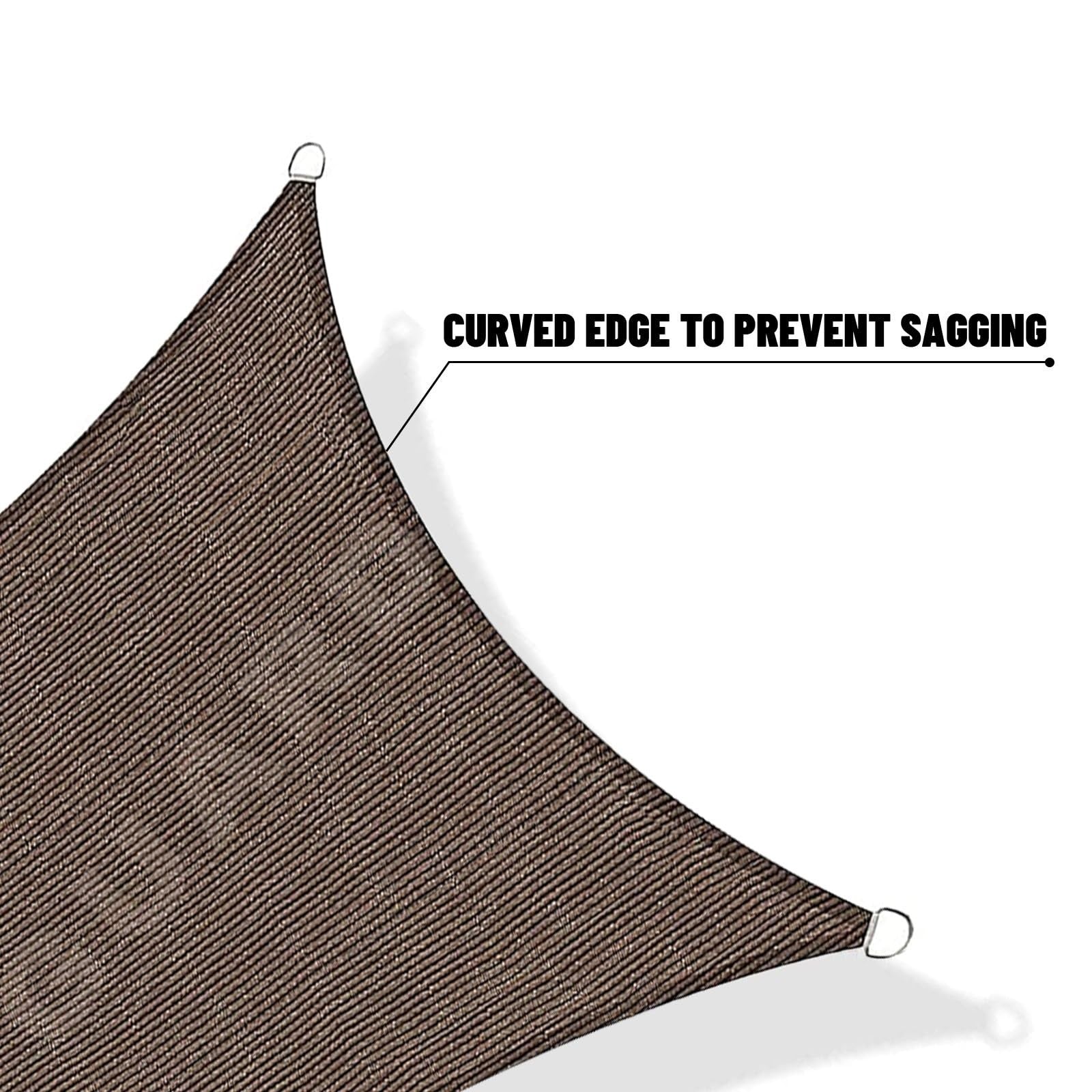 10' x 13' Rectangle Shade Sail Canopy   95% UV Block Outdoor Sun Shade for Patio6