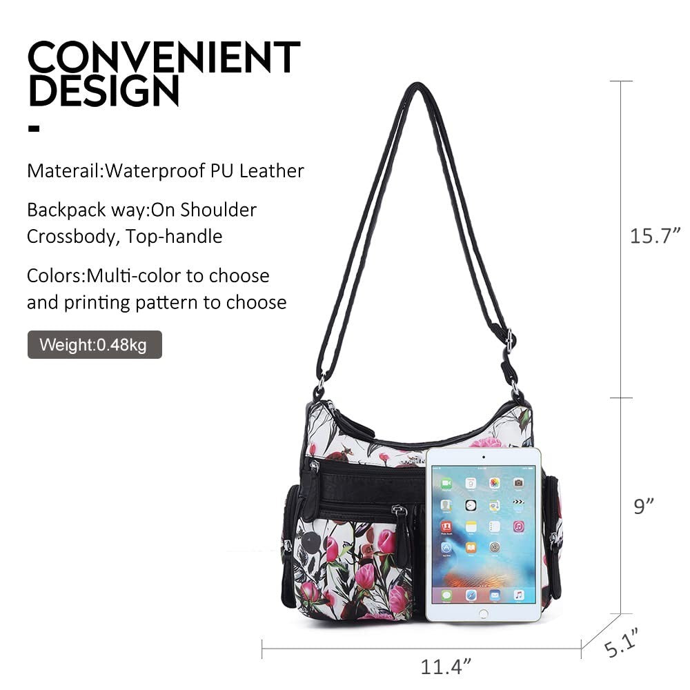 Stylish Crossbody Bag for Women   Medium Faux Leather Shoulder Handbag & Purse3