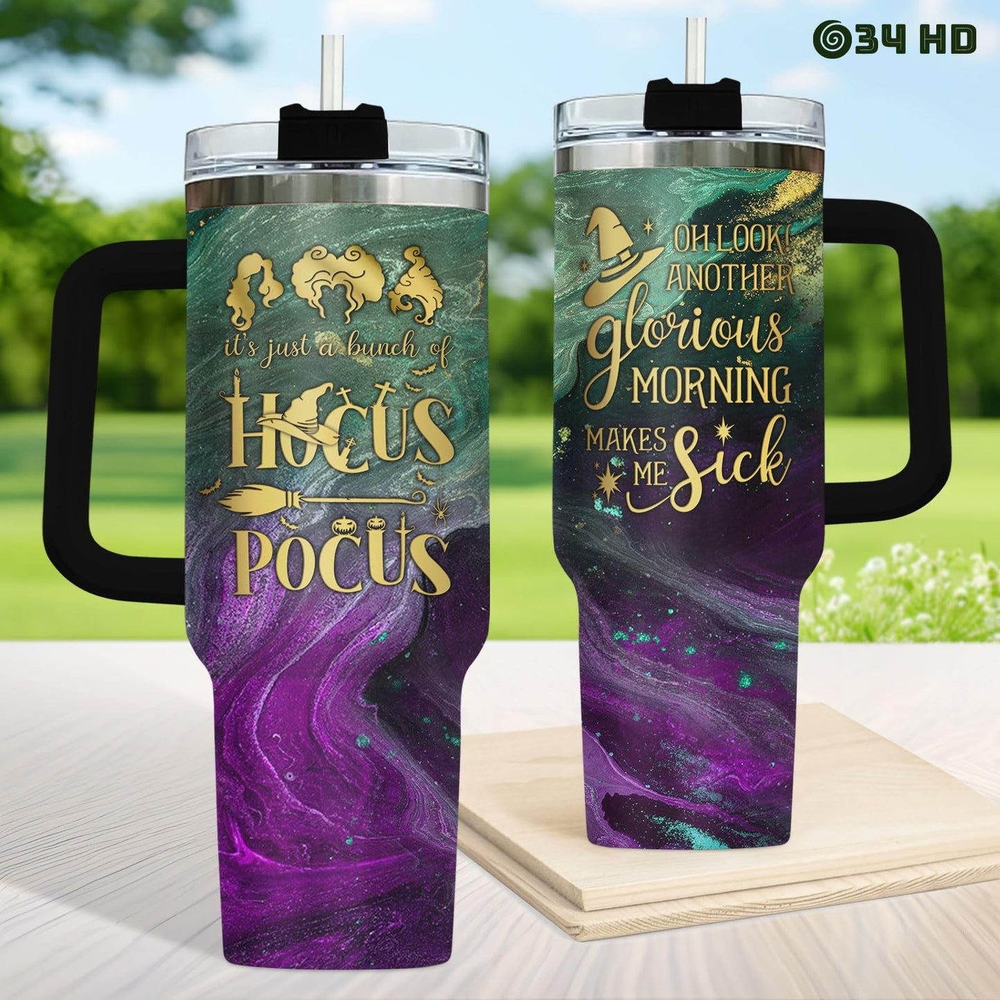 40oz Insulated Tumbler with Handle & Straw   Engraved Stainless Steel Coffee Cup2