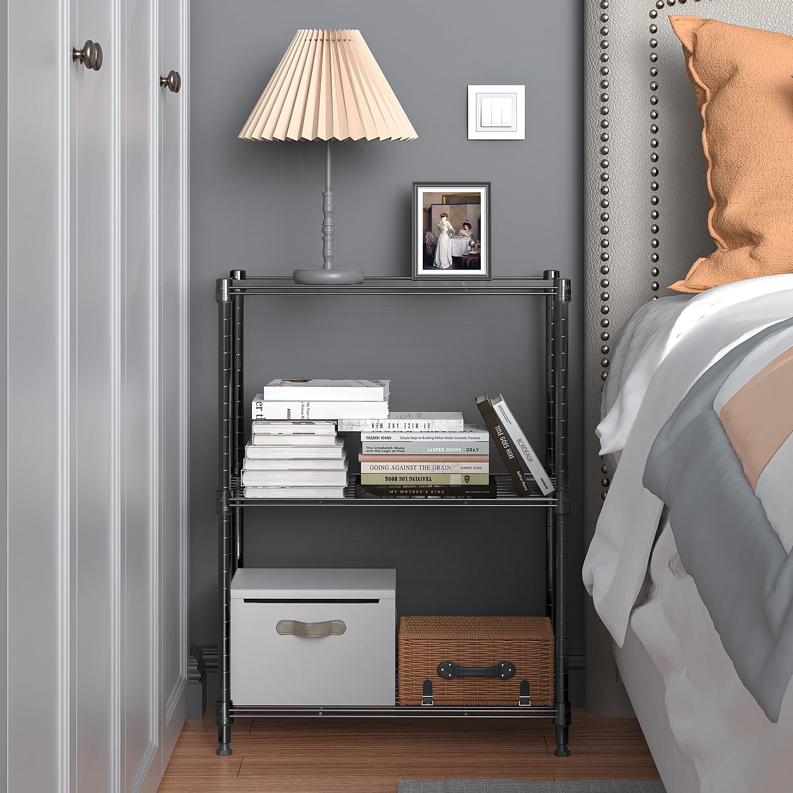 450 lbs Steel Storage Shelving Unit   3 Tier Utility Wire Rack for Home, Kitchen4